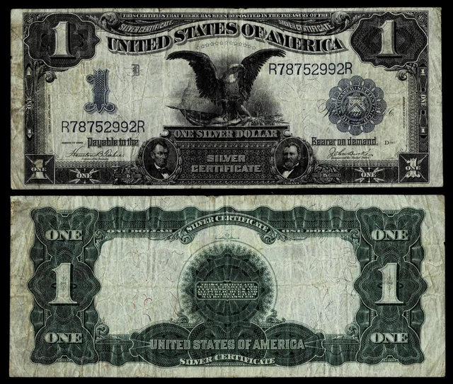 1899 $1 Black Eagle Silver Certificate~ Very Fine