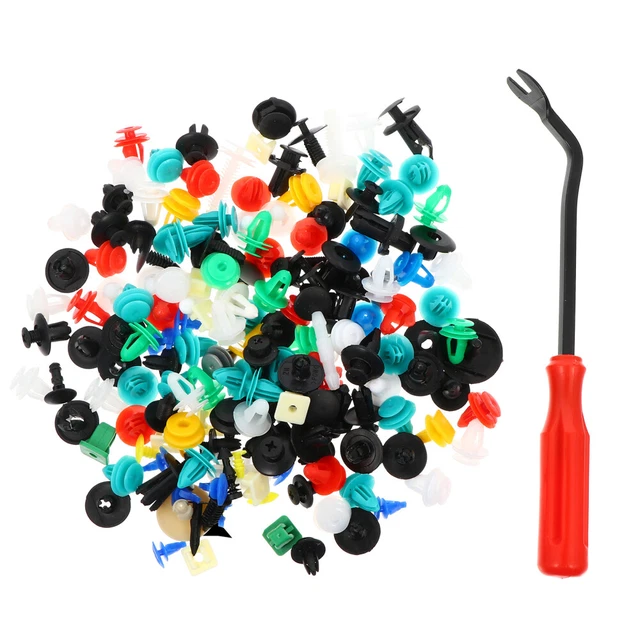 500 PZ FIBBIA fissa fissaggio in plastica clip rivetto strumento