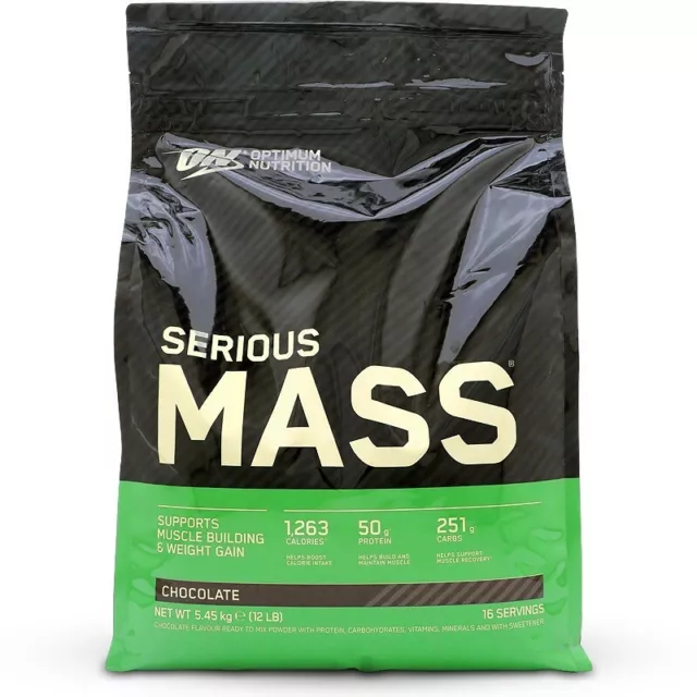 Optimum Nutrition Serious Mass, chocolat, 5450 g