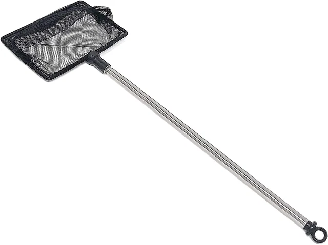 Fish Net for Tank 2.5 Inch Deep Mesh Scooper Extendable Handle up to 24 Inches