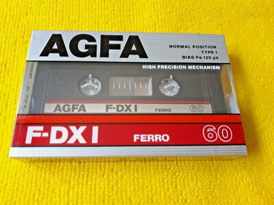 AGFA F DX 60 Germania 1987 I TIPO I NASTRO CASSETTA SIGILLATA 