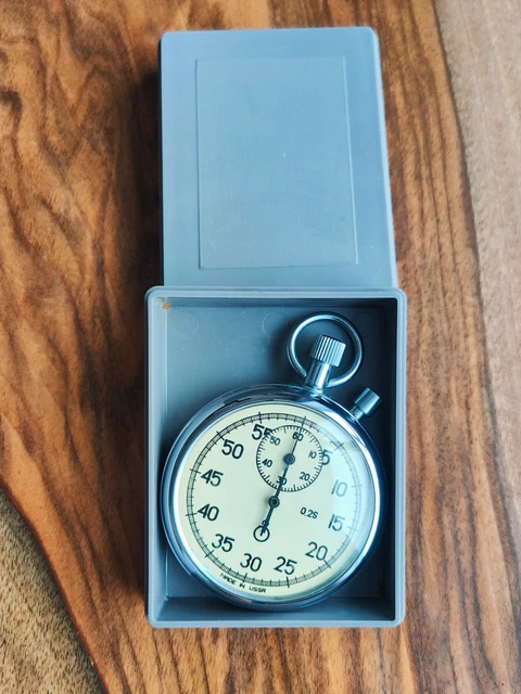 VINTAGE SOVIET Agat StopWatch USSR Mechanical In Boxed £42.81 - PicClick UK