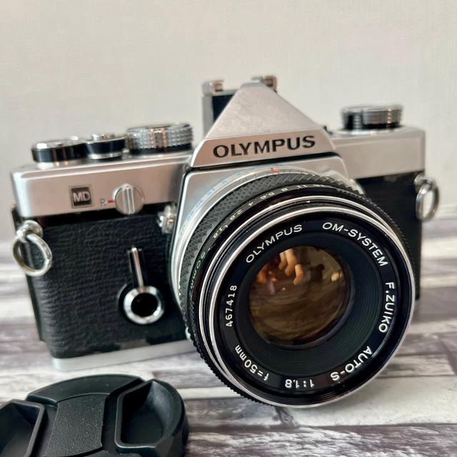 オリンパス OLYMPUS OM-1 MD レンズセット 50mm F1.8 OLYMPUS OM-1 MD SLR Film Camera Kit w/ 50mm f1.8 Lens #955