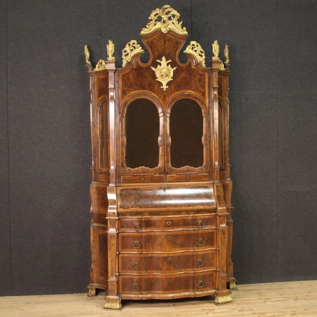 Venetian trumeau cabinet vintage Italian antique style bureau 20th century 900