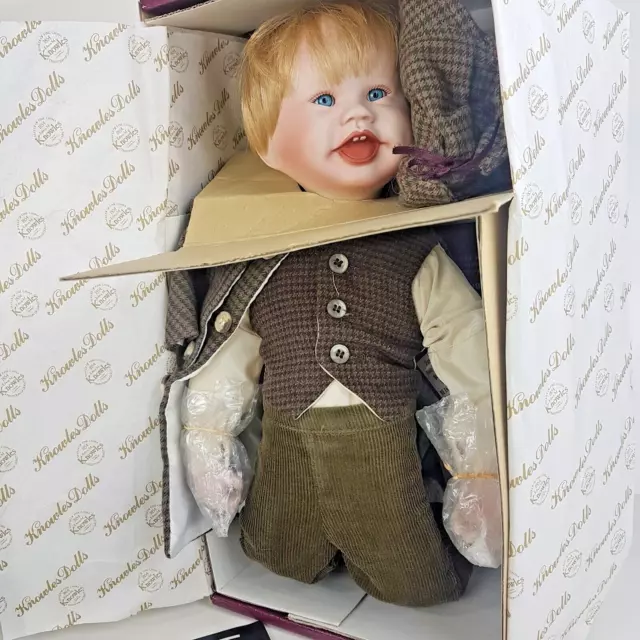 The Ashton Drake Galleries Sherlock Holmes EM Knowles Porcelain Doll Vintage New