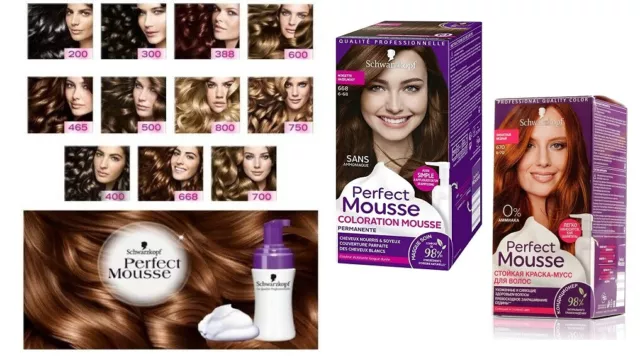 Schwarzkopf PERFECT MOUSSE  Hair Colour Different Shades Ammonia Free