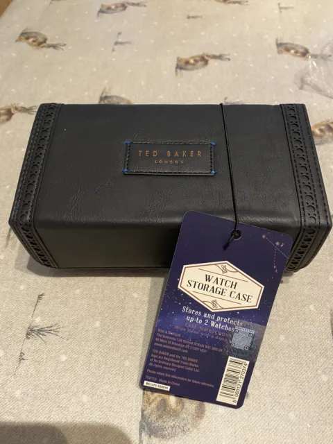 Ted Baker London Watch Box holds 2 watches