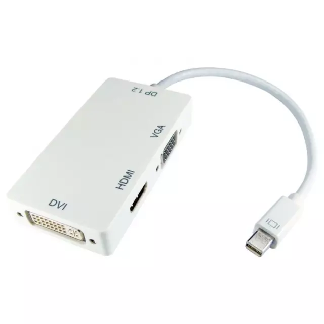 Mini DisplayPort to HDMI, DVI, VGA Leaded Adapter