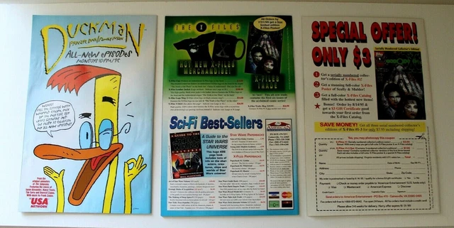 Topps Comics The X Files Vol. 1, Numbers 5,6 and 7 1995 2