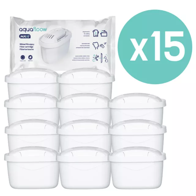 15x Filterkartuschen ersetzen BRITA Maxtra+ Britta, Wasserfilter Kartuschen