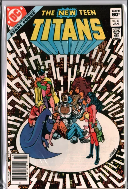 NEW TEEN TITANS #27 KEY 1st Appearance ATARI FORCE (1982) DC Newsstand VF+ (8.5)