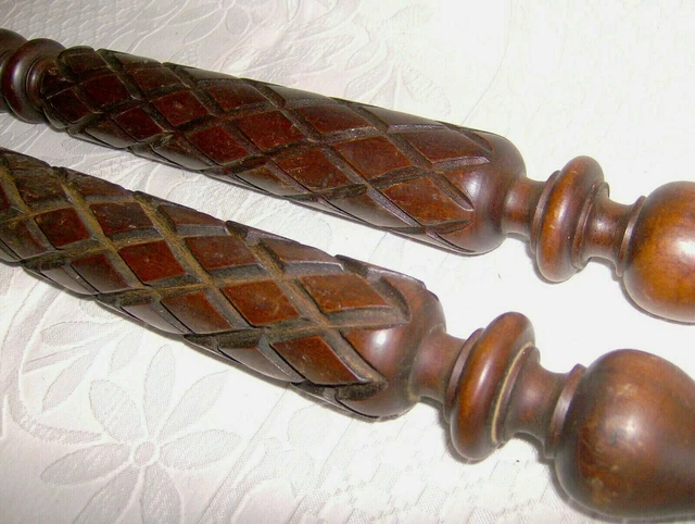 2 Wooden Decoration  Balusters