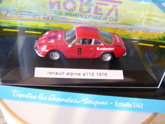 Renault Alpine A110 Rouge Eligor 1976 Pub N8 Boite 1/43