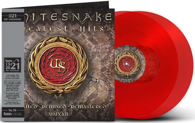 Whitesnake Greatest Hits HMV Exclusive Red Double 12" Vinyl LP 2022 New & Sealed