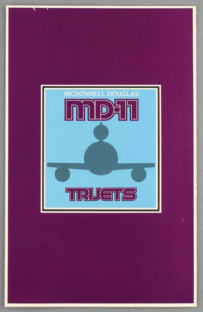 Mcdonnell Douglas Md-11 Vintage Manufacturers Sales Brochure Cutaway Seat Maps