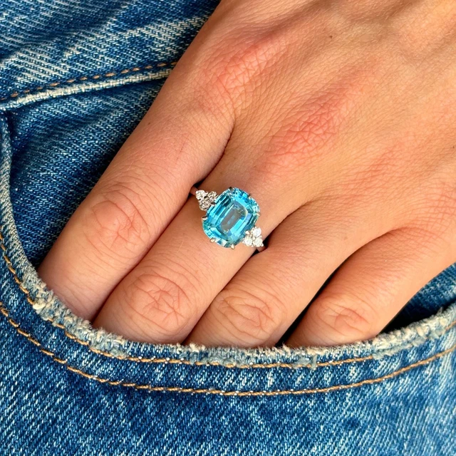 Dolly-Bijoux Bague Florale Femme Choux-Fleur Pavé de Diamant Cz Plaqué Or 18K