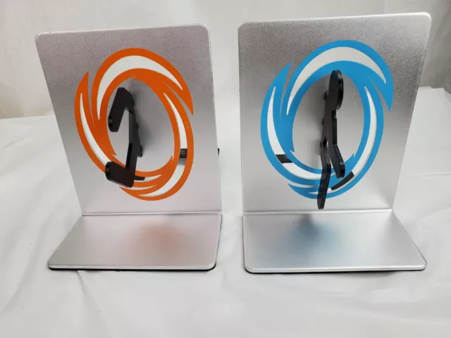 Portal 2 ThinkGeek Video Game Bookends Aluminum 3