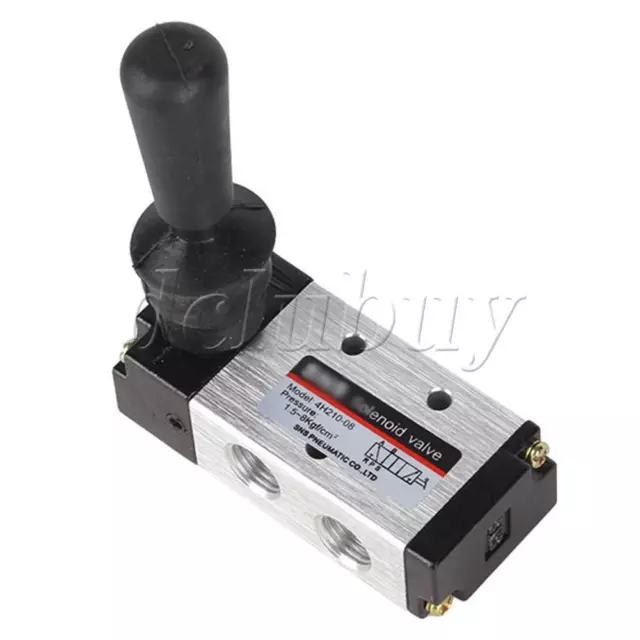 5Way 2 Position 1/4" Hand Lever Pneumatic Air Operated Valve Solenoid 4H210-08