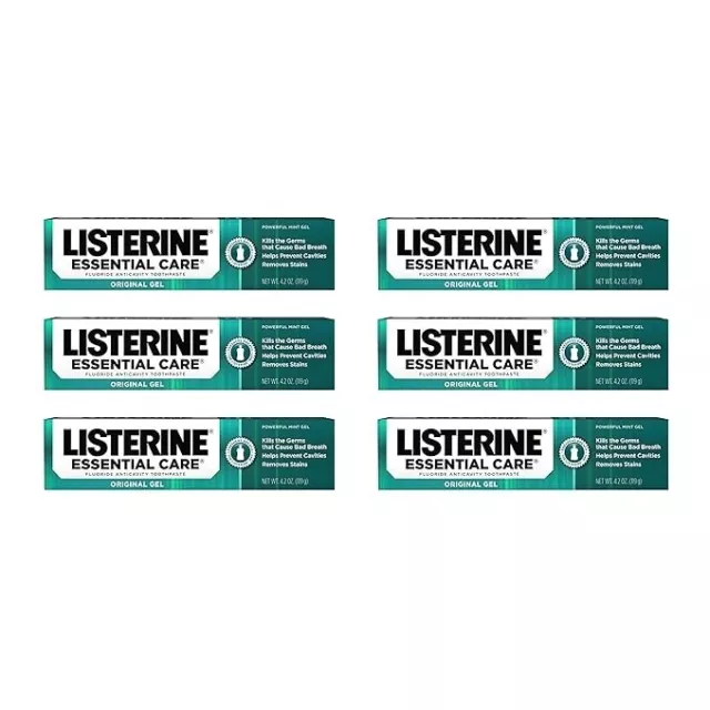 Listerine Essential Care Original Gel Fluoride Toothpaste, Prevents Bad Breath 6