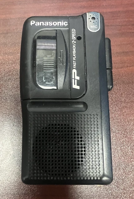 Panasonic RN-202 Handheld Cassette Voice Recorder & 23 Sony MC-60 Microcasettes