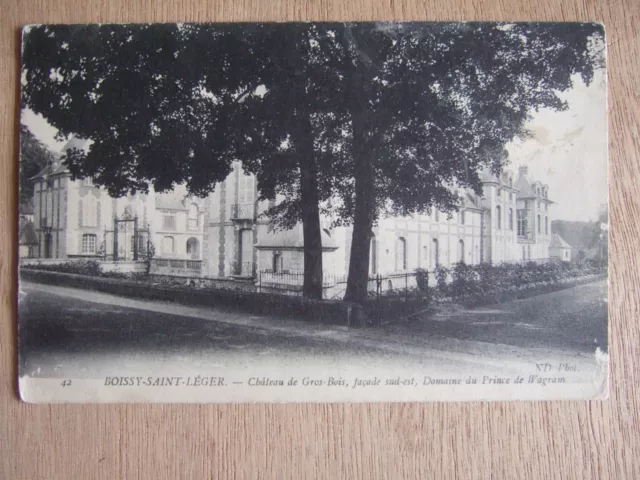Cpa Boissy Saint Leger (94) Large Wood Castle, Domain Of The Prince Of Wagram