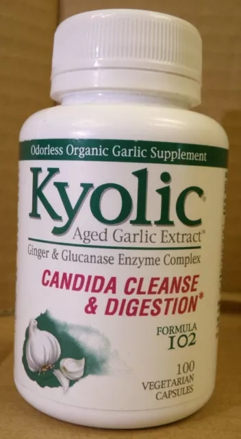 Kyolic CANDIDA CLEANSE & DIGESTION Formula 102, 100 capsules