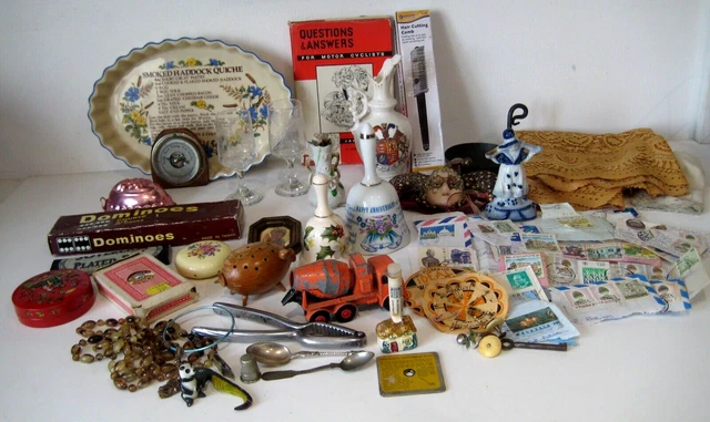 Job Lot Of Mixed Vintage Collectables, Trinkets, Curios, Treasures, Bits & Bobs.