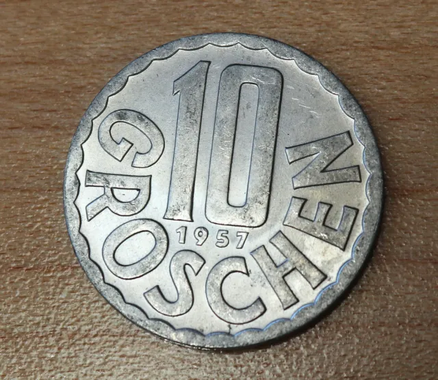 1957 Austria 10 Groschen