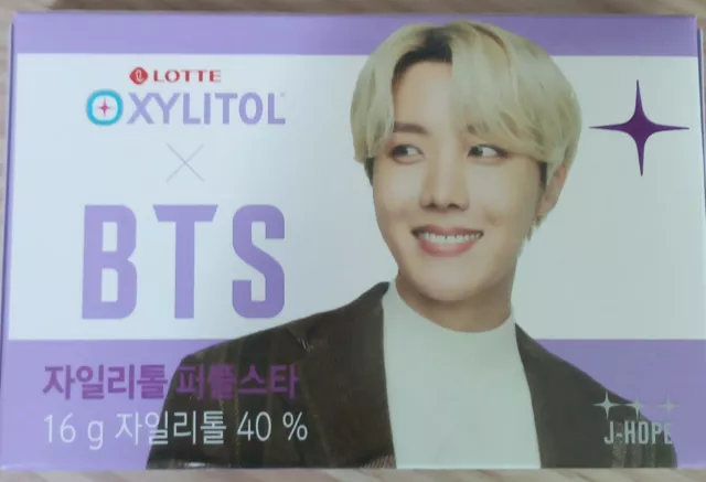 BTS X lotte XYLITOL Gum 16g*7ea Purple star  Official made in Korea 3