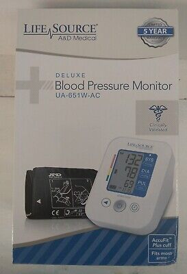 Nuevo monitor de presión arterial A&D de lujo fuente de vida médica UA-651W-AC AccuFit