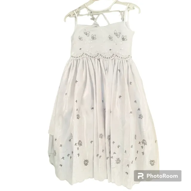 Georgina’s Embroidered Flower Girl Holiday Wedding Communion Dress Size 6