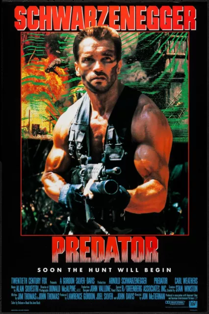 PREDATOR V1 RETRO 80s MOVIE POSTER Classic Greatest Cinema Wall Art Print A4