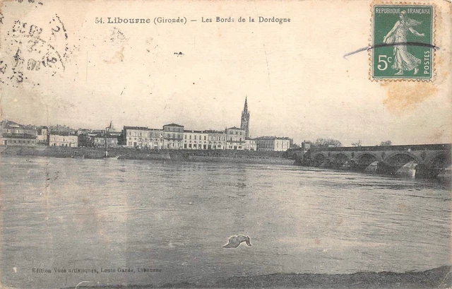 LIBOURNE - les bords de la Dordogne -