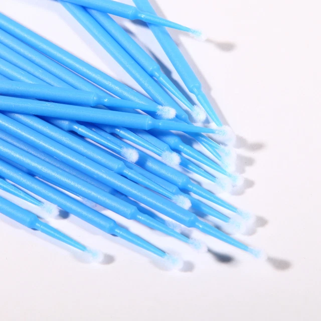Dental Micro Applicator Brush Disposable Makeup Eyelash Brushes 2.5mm Blue