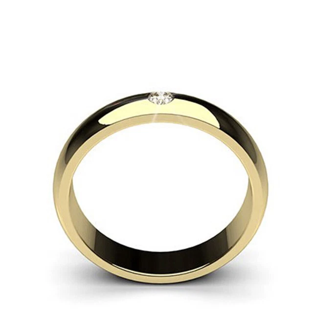 Bague De Mariage Ou Anniversaire En Or Blanc 14 Carats Avec Diamant Simulé 2.50 Ct - Taille US 8.5, Marque Saumya