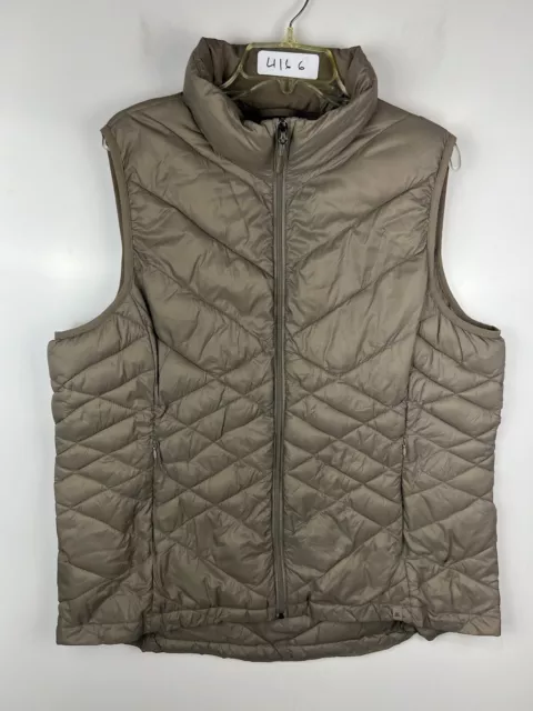 ZeroXposur Mens Puffer VEST Jacket XXL Brown Quilted Full Zip