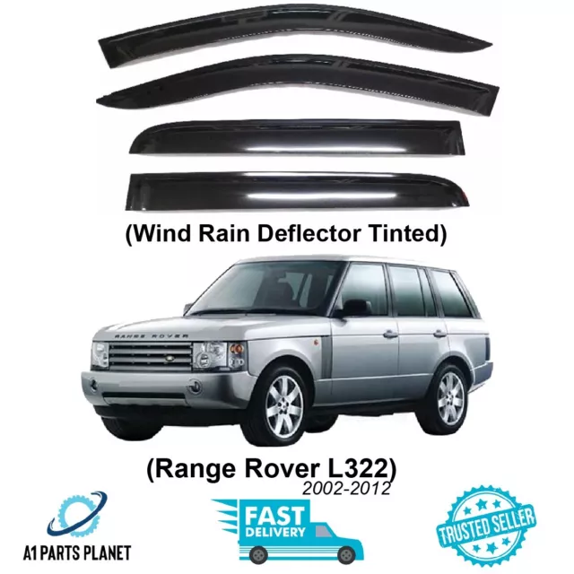 Window Wind rain deflector visor tinted kit Range Rover L322 2002-12 vogue M109