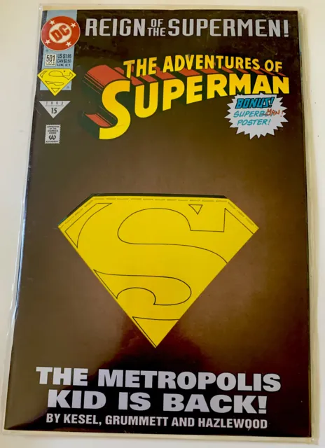 DC Comics 1993 The Adventures of SUPERMAN #501 Comic Book UNREAD B&B SINCE NEW