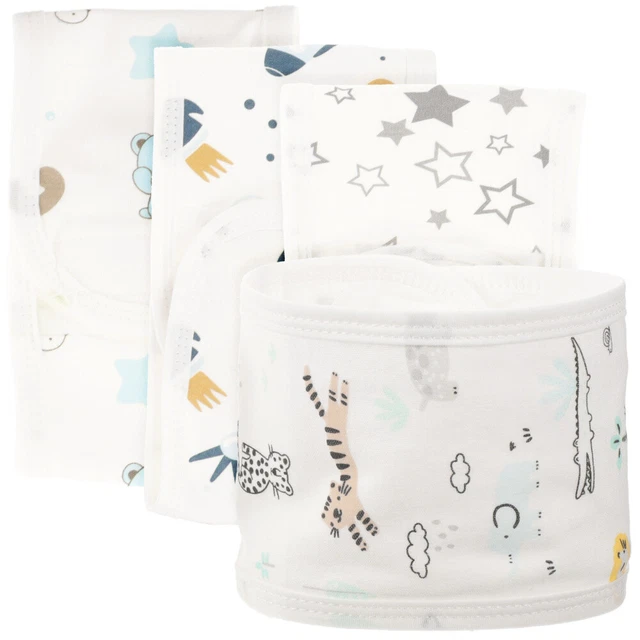 4 PCS BELLY Button Band for Infant Adjustable Newborn Baby Umbilical