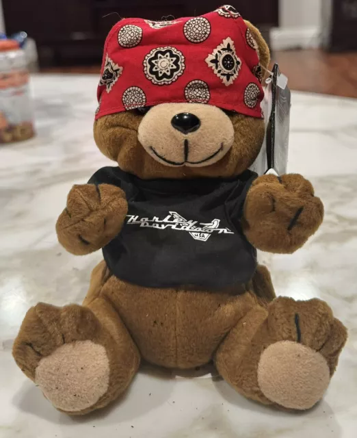 Harley Davidson 1997 ""Roamer"" Bear 6" bolso de peluche ""Roamer ¡Nuevo con etiquetas!¡!