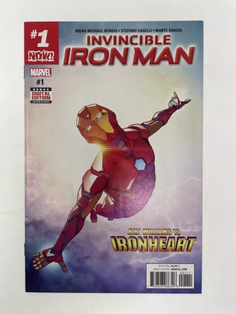 Invincible Iron Man #1 1st Riri Williams Ironheart Cover 2016 Marvel Comics MCU