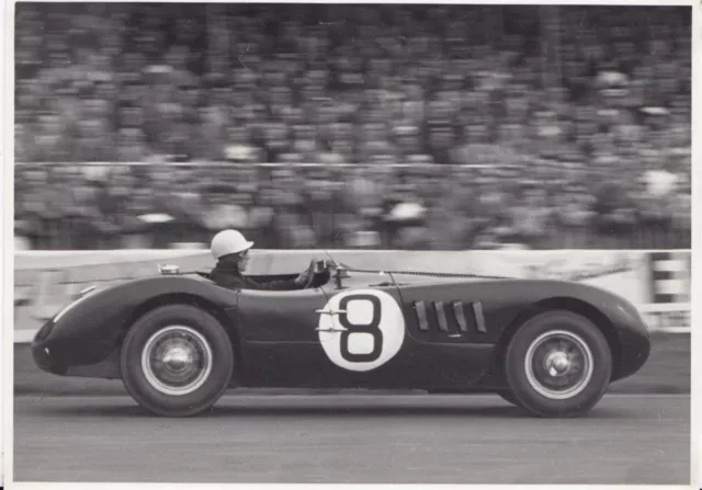 JAGUAR C-TYPE XKC #8 GOODWOOD 1950s ORIGINAL PERIOD PHOTOGRAPH PHOTO FOTO