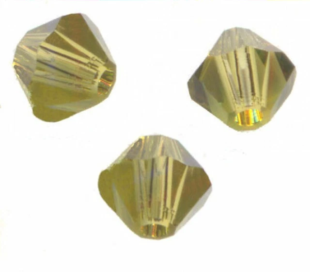 site parisien  20 PERLES TOUPIES SWAROVSKI  5mm   KHAKI