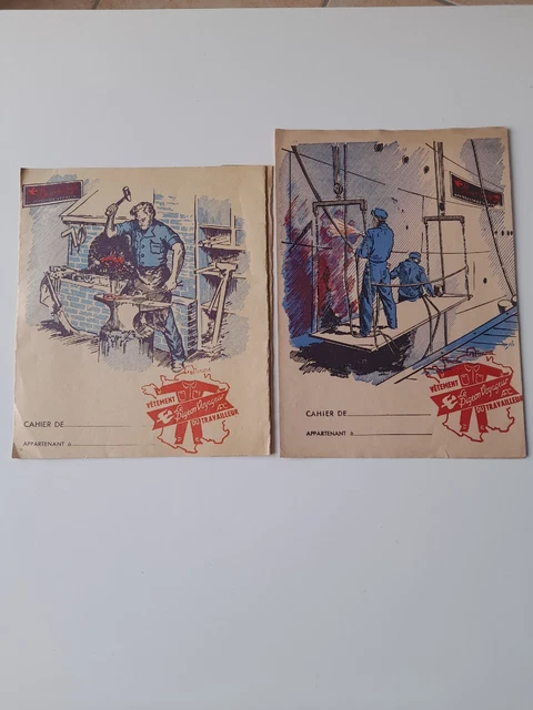 LOT DE 2 Prot ge Cahier V tement Du Travailleur Le Pigeon Voyageur