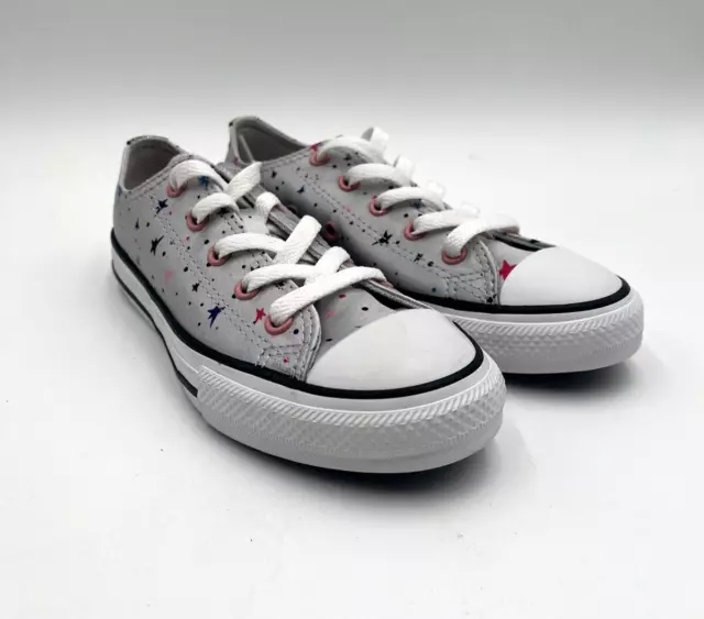 NEW Converse CHUCK TAYLOR ALL STAR OX Unisex Kids Shoe Grey White Size 2 665360F