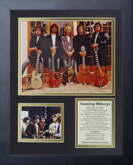 Legends Never Die "Traveling Wilburys Framed Photo Collage, 11 x 14-Inch, (16...