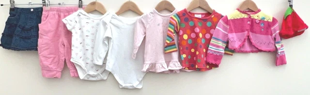Baby Girls Bundle Of Clothing Age 3-6 Months Butterfly Girl Next Tu