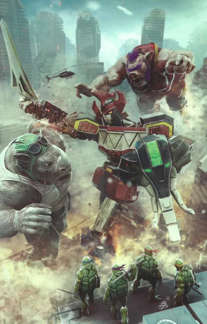 Mighty Morphin Power Rangers Teenage Mutant Ninja Turtles II #1 1:200 Virgin