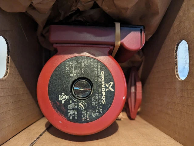 Grundfos UPS26-99 FC 3-Speed 115V  With check valve  Part# 52722512