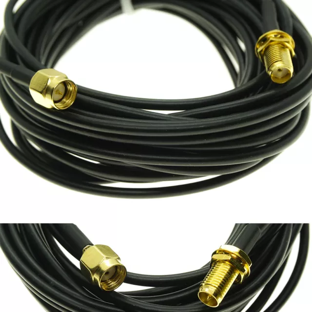 WIFI Antenna Extension Cable SMA Male to SMA Female RPSMA lot RF Adapter RG174